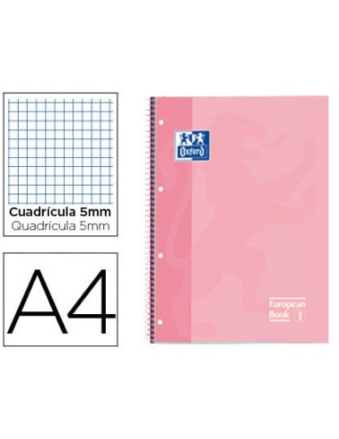 CUADERNO ESP. OXFORD A4 T.EXTRA MICRO 5MM 80H ROSA DULCE