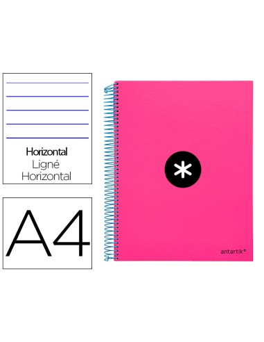 CUADERNO ESP. ANTARTIK A4 T.FORRADA MICRO HOR. 5B 4T.120H.100GR.RO