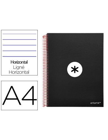 CUADERNO ESP. ANTARTIK A4 T.FORRADA MICRO HOR. 5B 4T.120H.100GR.NG.