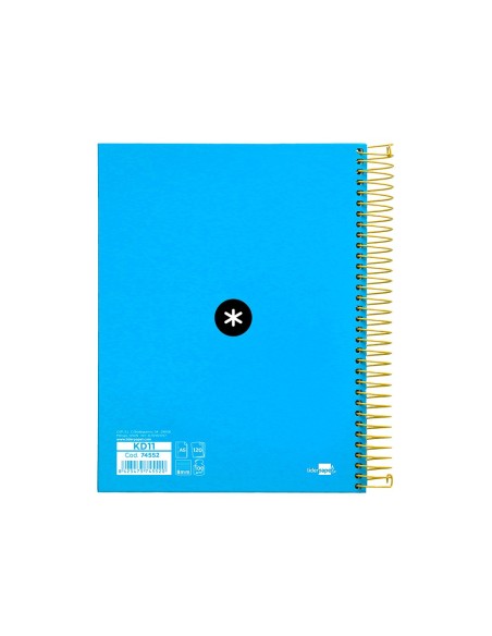 CUADERNO ESP. ANTARTIK A5 T.FORRADA MICRO 5MM 5B 6T.120H.100GR. AZ.