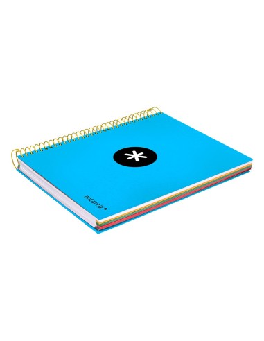 CUADERNO ESP. ANTARTIK A5 T.FORRADA MICRO 5MM 5B 6T.120H.100GR. AZ.
