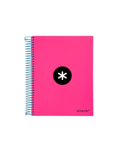 CUADERNO ESP. ANTARTIK A5 T.FORRADA MICRO HOR. 5B.6T.120H.100GR.ROSA
