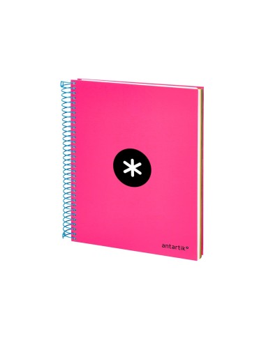 CUADERNO ESP. ANTARTIK A5 T.FORRADA MICRO HOR. 5B.6T.120H.100GR.ROSA