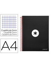 CUADERNO ESP. ANTARTIK A4 T.FORRADA MICRO 5MM 5B 4T.120H.100GR.NG.