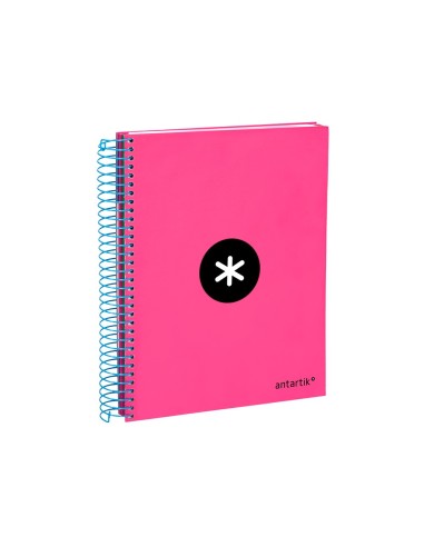 CUADERNO ESP. ANTARTIK A5 T.FORRADA MICRO 5MM 5B 6T.120H.100GR.ROSA