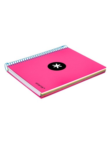 CUADERNO ESP. ANTARTIK A5 T.FORRADA MICRO 5MM 5B 6T.120H.100GR.ROSA