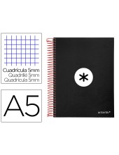 CUADERNO ESP. ANTARTIK A5 T.FORRADA MICRO 5MM 5B 6T.120H.100GR.NG.