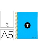 CUADERNO ESP. ANTARTIK A5 T.FORRADA MICRO LISO 5B 6T. 120H.100GR.AZ.