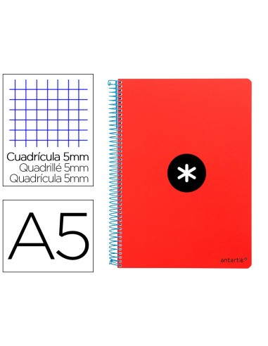 CUADERNO ESP. ANTARTIK A5 T.EXTRA 4MM 80H. 100GR. RJ.