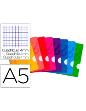 CUADERNO GRAP. OXFORD SCHOOL A5 T.FLEXIBLE 4MM 48H. 90GR. COL.SURT.