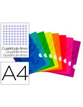 CUADERNO GRAP. OXFORD SCHOOL A4 T.FLEXIBLE 4MM 48H. 90GR. COL.SURT.