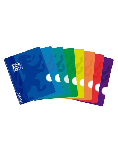 CUADERNO GRAP. OXFORD SCHOOL A4 T.FLEXIBLE LISO 48H. 90GR. COL.SURT.