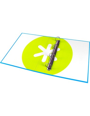 CARPETA 4 ANILLAS 40 MM MIXTAS LIDERPAPEL ANTARTIK FOLIO FORRADA AZ