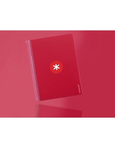 CUADERNO ESP. ANTARTIK A4 T.DURA MICRO 5MM 4T 80H 100GR FRAMBUESA