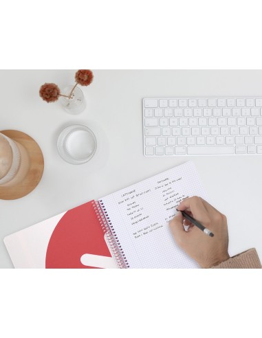 CUADERNO ESP. ANTARTIK A4 T.DURA MICRO 5MM 4T 80H 100GR FRAMBUESA