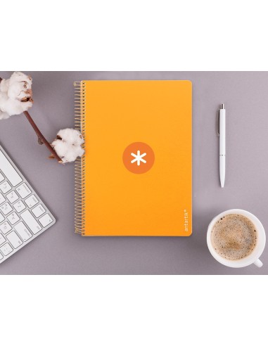 CUADERNO ESP. ANTARTIK A4 T.DURA MICRO 5MM 4T. 80H 100GR MOSTAZA