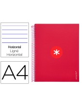 CUADERNO ESP. ANTARTIK A4 T.FORRADA MICRO HOR. 5B 4T.120H.100GR.FRAMB