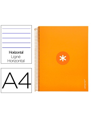 CUADERNO ESP. ANTARTIK A4 T.FORRADA MICRO HOR. 5B 4T 120H 100GR.MOSTA