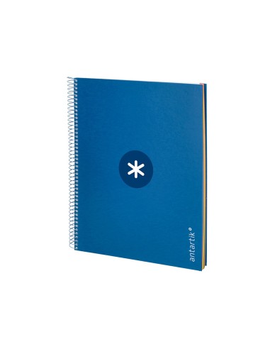 CUADERNO ESP. ANTARTIK A4 T.FORRADA MICRO HOR. 5B.4T.120H 100GR. AZ.