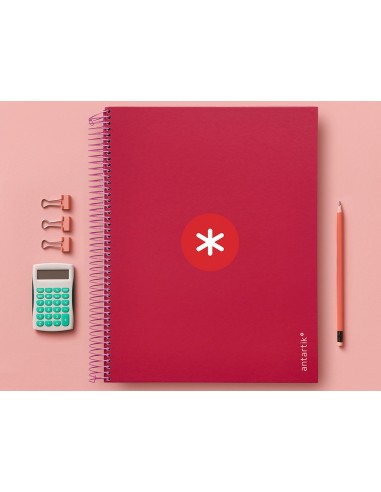 CUADERNO ESP. ANTARTIK A4 T.FORRADA MICRO 5MM 5B 4T.120H 100GR.FRAMB