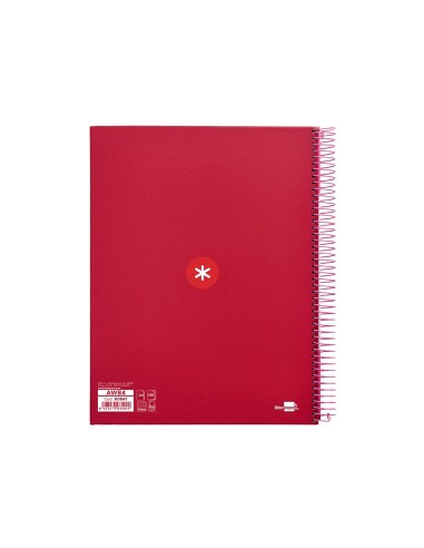 CUADERNO ESP. ANTARTIK A4 T.FORRADA MICRO 5MM 5B 4T.120H 100GR.FRAMB