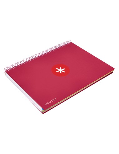 CUADERNO ESP. ANTARTIK A4 T.FORRADA MICRO 5MM 5B 4T.120H 100GR.FRAMB
