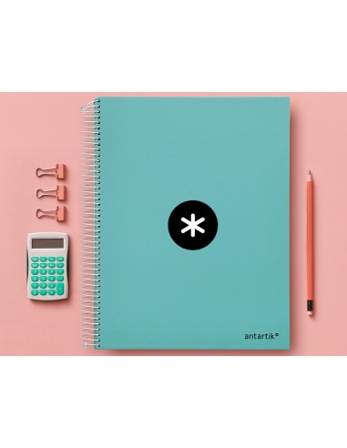 CUADERNO ESP. ANTARTIK A4 T.FORRADA LISO 5B 4T.120H 100GR.MENTA