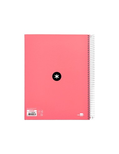 CUADERNO ESP. ANTARTIK A4 T.FORRADA LISO 5B 4T.120H 100GR. CORAL