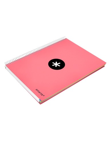 CUADERNO ESP. ANTARTIK A4 T.FORRADA LISO 5B 4T.120H 100GR. CORAL