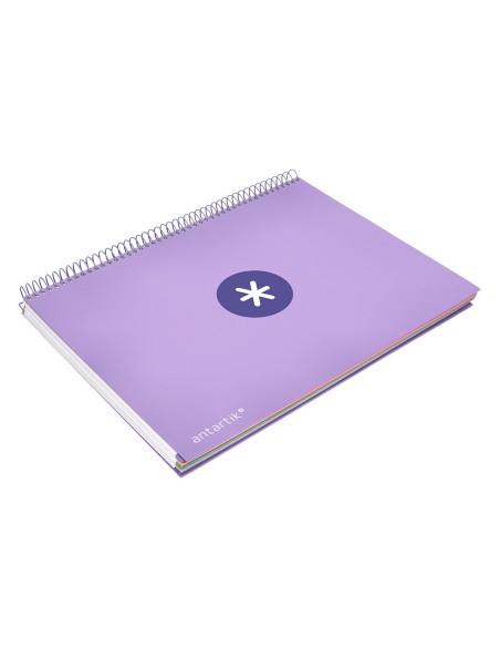 CUADERNO ESP.A4MICRO ANTARTIK T.FORRADA 120H 100GR HOR.5B. 4 TAL.LAV.