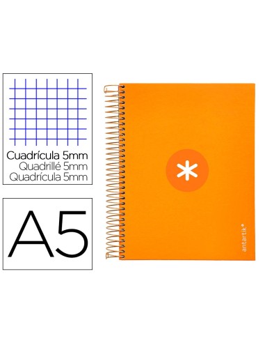 CUADERNO ESP. A5 MICRO ANTARTIK T.FORRADA120H 100GR.5MM 5B.6 TAL.MOST