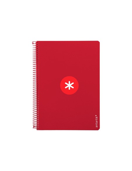 CUADERNO ESP.A4 ANTARTIK T.DURA 80H 90GR 4MM MARGEN FRAMBUESA