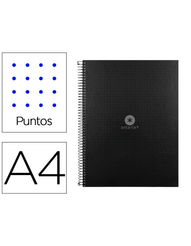 CUADERNO ESP.A4 MICRO ANTARTIK T.FORRADA 80H 90GR.RAYADO 1B.4 TAL.NG.