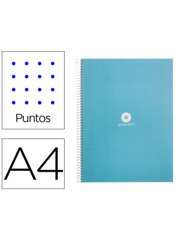 CUADERNO ESP.A4 MICRO ANTARTIK T.FORRADA 80H 90GR.RAYADO 1B.4TAL.CEL.