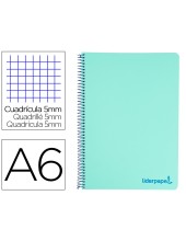 CUADERNO ESP. WONDER A6 T.PLASTICO MICRO 5MM 4B.120H. 90GR. VE.