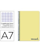 CUADERNO ESP. WONDER A7 T.PLASTICO MICRO 5MM 4B.100H. 90GR. AM.