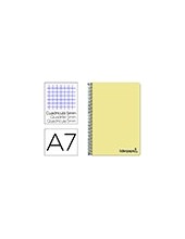 CUADERNO ESP. WONDER A7 T.PLASTICO MICRO 5MM 4B.100H. 90GR. AM. 2