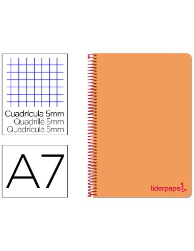 CUADERNO ESP. WONDER A7 T.PLASTICO MICRO 5MM 4B.100H. 90GR. NJ.