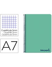 CUADERNO ESP. WONDER A7 T.PLASTICO MICRO 5MM 4B.100H. 90GR. VE.