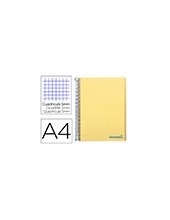 CUADERNO ESP. WONDER A4 T.PLASTICO MICRO 5MM 5B 4T. 120H 90GR. AM. 2