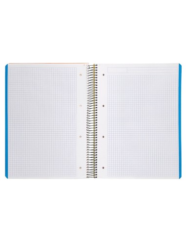 CUADERNO ESP. WONDER A4 T.PLASTICO MICRO 5MM 5B 4T. 120H 90GR. AM.