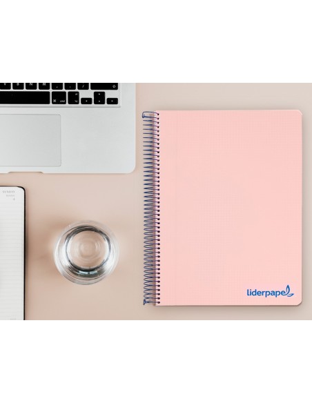 CUADERNO ESP. WONDER A4 T.PLASTICO MICRO 5MM 5B 4T. 120H 90GR. ROSA