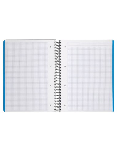 CUADERNO ESP. WONDER A4 T.PLASTICO MICRO 5MM 5B 4T. 120H 90GR. NG.