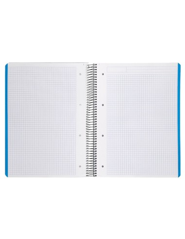 CUADERNO ESP. WONDER A4 T.PLASTICO MICRO 5MM 5B 4T. 120H 90GR. GRIS