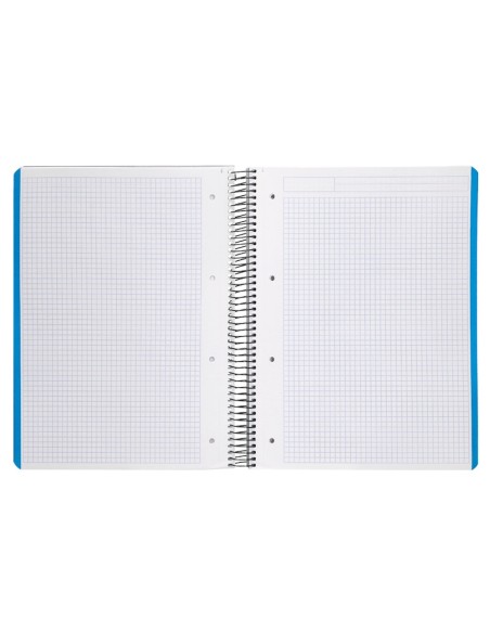 CUADERNO ESP. WONDER A4 T.PLASTICO MICRO 5MM 5B 4T. 120H 90GR. GRIS