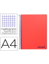 CUADERNO ESP. WONDER A4 T.PLASTICO MICRO 5MM 5B 4T. 120H 90GR. RJ.