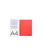 CUADERNO ESP. WONDER A4 T.PLASTICO MICRO 5MM 5B 4T. 120H 90GR. RJ. 2