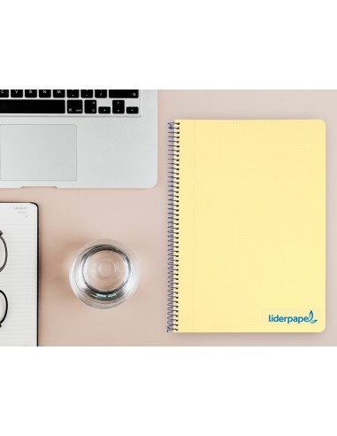 CUADERNO ESP. WONDER A4 T.PLASTICO 4MM 80H 90GR. AM. *74930