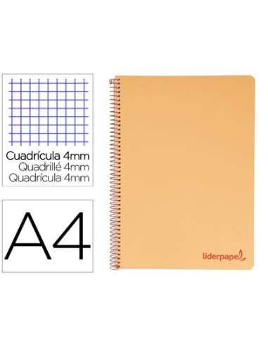 CUADERNO ESP. WONDER A4 T.PLASTICO 4MM 80H 90GR. NJ. *08969