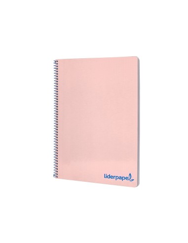 CUADERNO ESP. WONDER A4 T.PLASTICO 4MM 80H 90GR. ROSA *74928